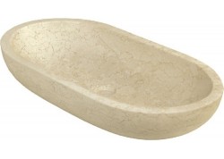 vasque ovale beige 70x35x15 pierre naturelle