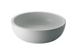Vasque ceramique a poser d41 cm / h12 cm blanc mat ms 59