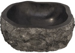 Vasque Astratto nero dia 45 h15 pierre naturelle
